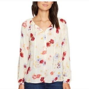 Lucky Brand Boho Floral Print Women's Top Large